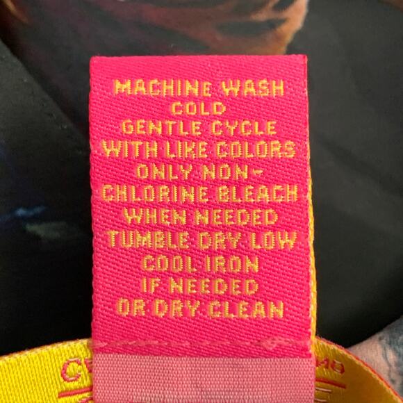 M Black Multi Color Polyester Floral 3/4 Sleeves Shirt Dress - Picture 9 of 9